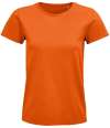 03579 Lds Pioneer SOL'S Ladies Pioneer Organic T-Shirt Orange colour image